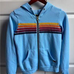 Aviator Nation - Kid’s 5 Stripe Hoodie - SKY